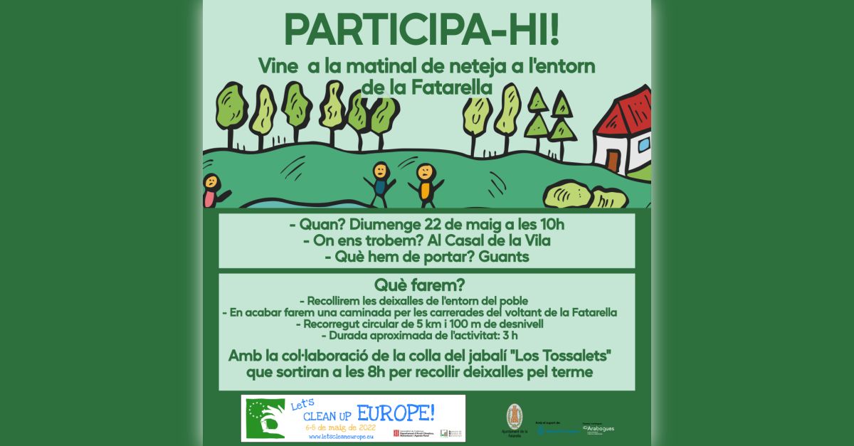 Ma�ana de limpieza en el entorno de la Fatarella