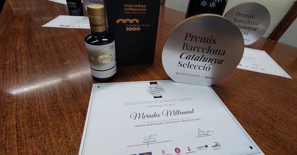 El Merades Milenia de lAgrcola de Godall, entre els cinc millors olis doliva verge extra produts per productors catalans