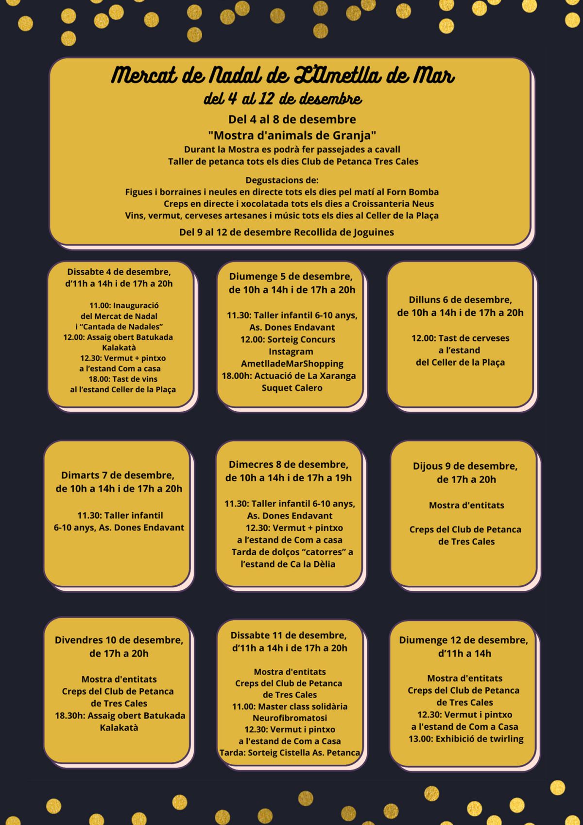 Mercat de Nadal de l’Ametlla de Mar Mercat de Nadal de l’Ametlla de Mar