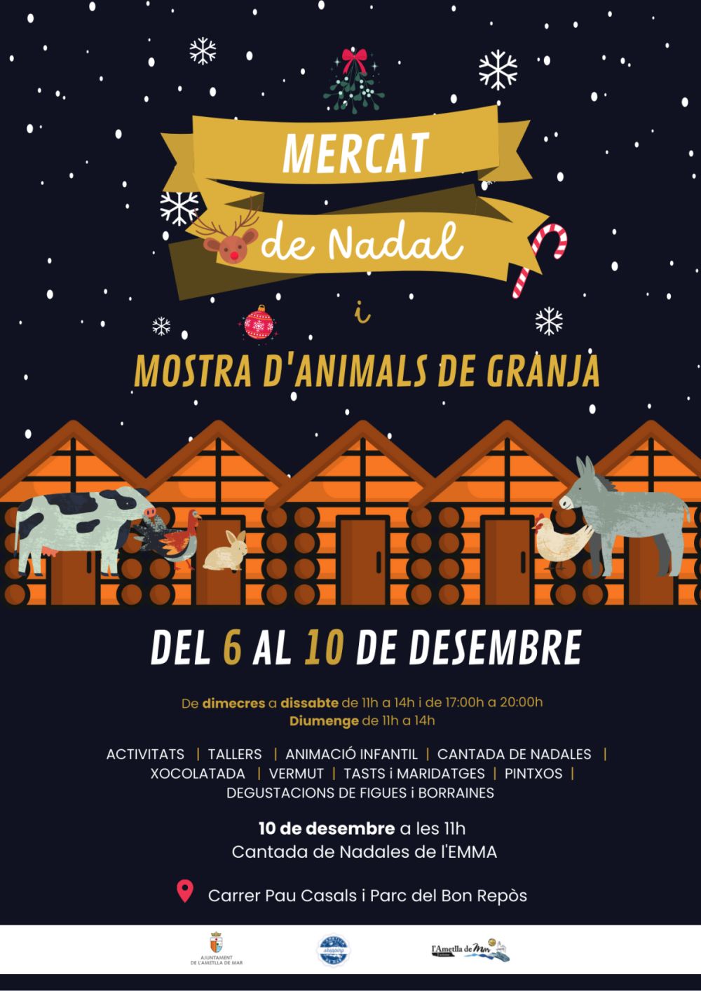 Mercat de Nadal i Mostra d’animals de granja Mercat de Nadal i Mostra d’animals de granja