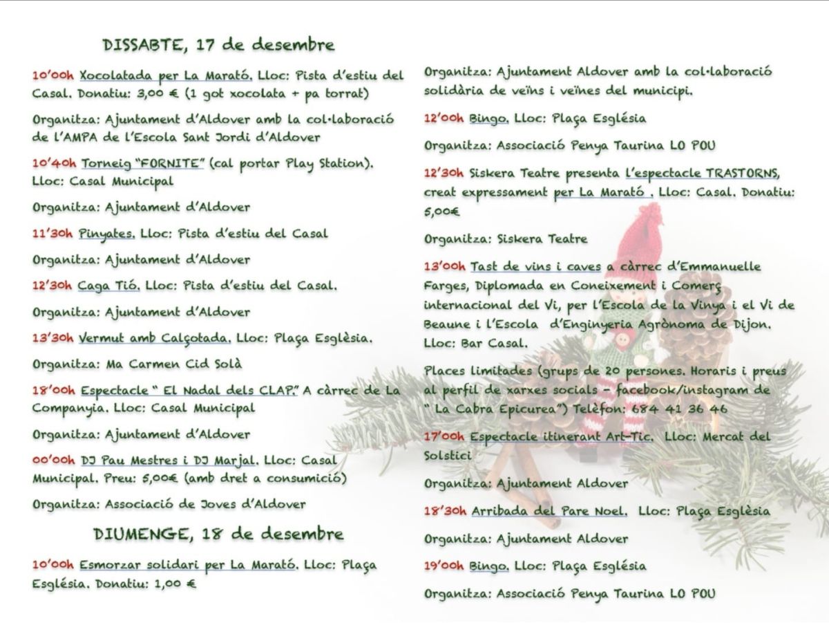 Mercat del Solstici d�Hivern d�Aldover