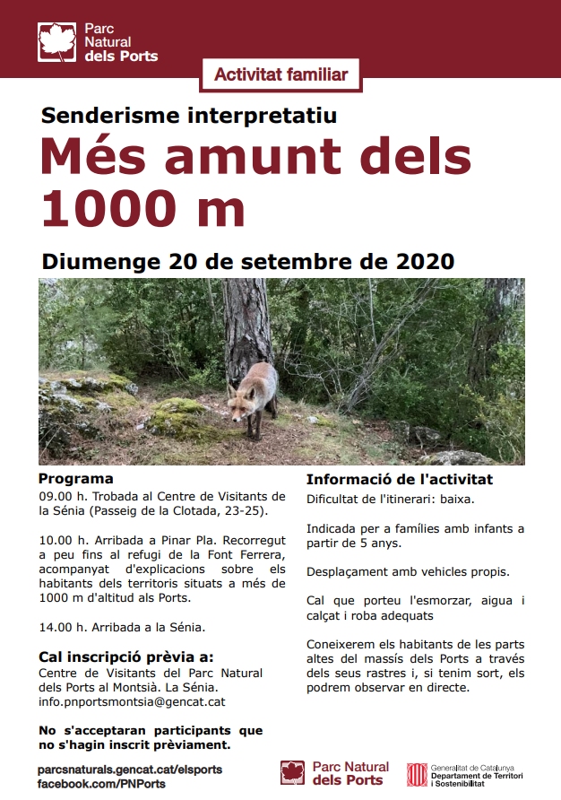 Senderisme interpretatiu: M�s amunt dels 1000 m [GRUP COMPLET]