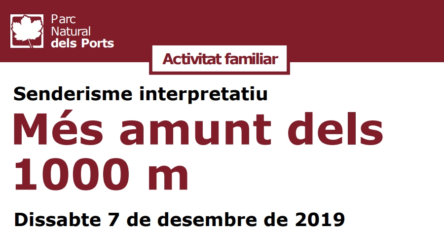 Senderisme interpretatiu: M�s amunt dels 1000 m