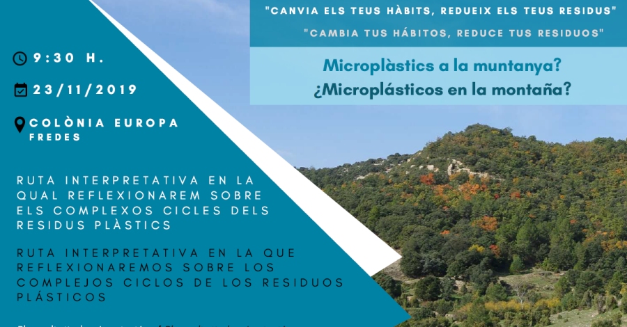 Setmana Europea de la Prevenci� de Residus: Micropl�stics a la muntanya?
