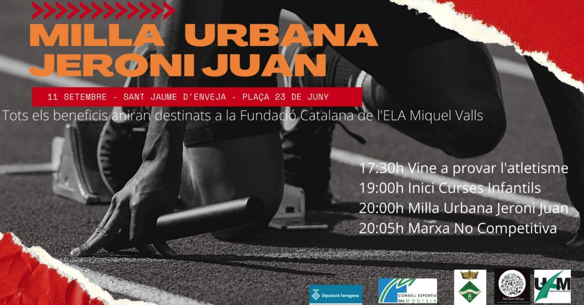 Sant Jaume dEnveja organitza aquest dissabte la Milla Urbana Jeroni Juan