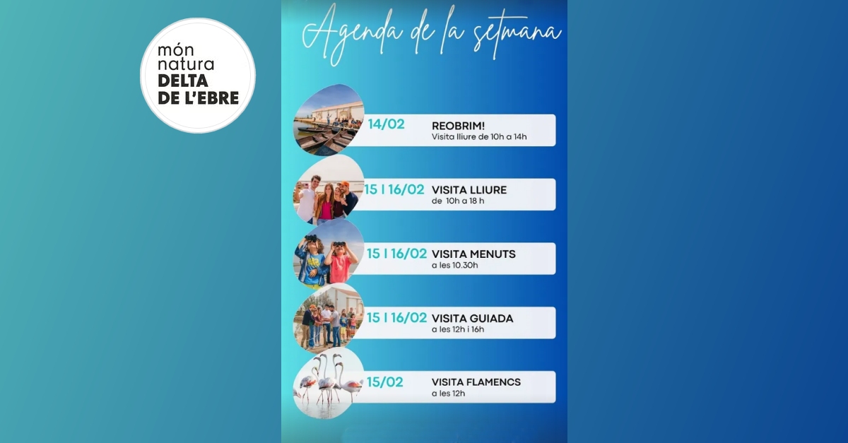 Actividades de la semana en Mn Natura Delta de lEbre