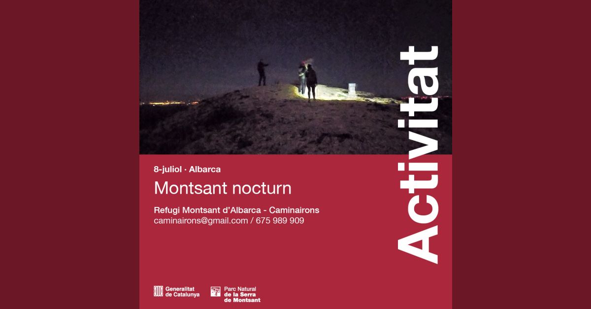 Pujada nocturna a la Roca Corbatera Pujada nocturna a la Roca Corbatera