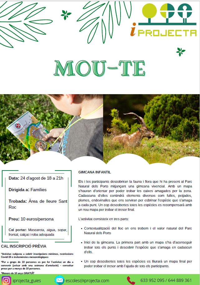 Activitat d�educaci� ambiental: Mou-te (gimcana infantil)