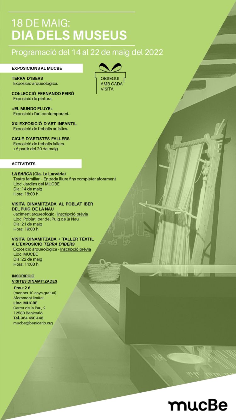 El Mucbe de Benicarl� prepara una intensa programaci� pel Dia Internacional dels Museus | EbreActiu.cat, revista digital d&rsquo;oci actiu | Terres de l&rsquo;Ebre ...
