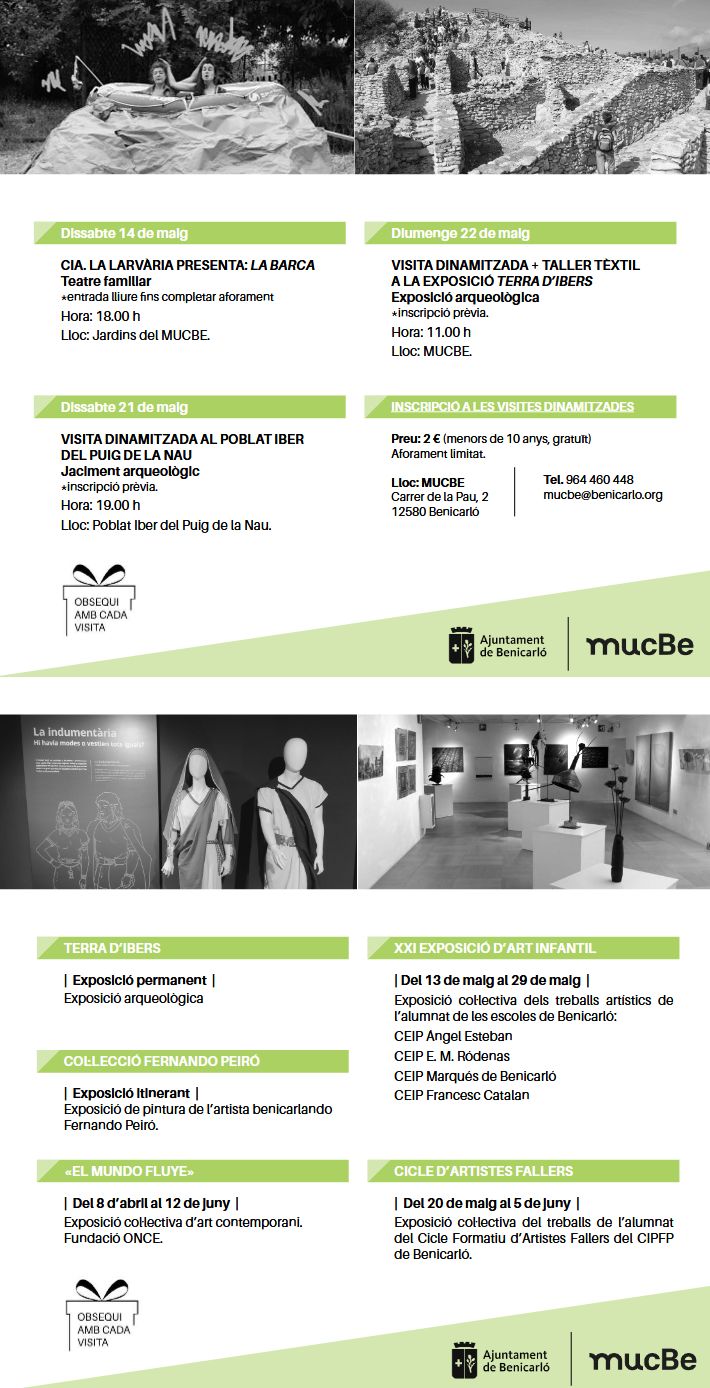 Dia dels Museus al MUCBE Dia dels Museus al MUCBE