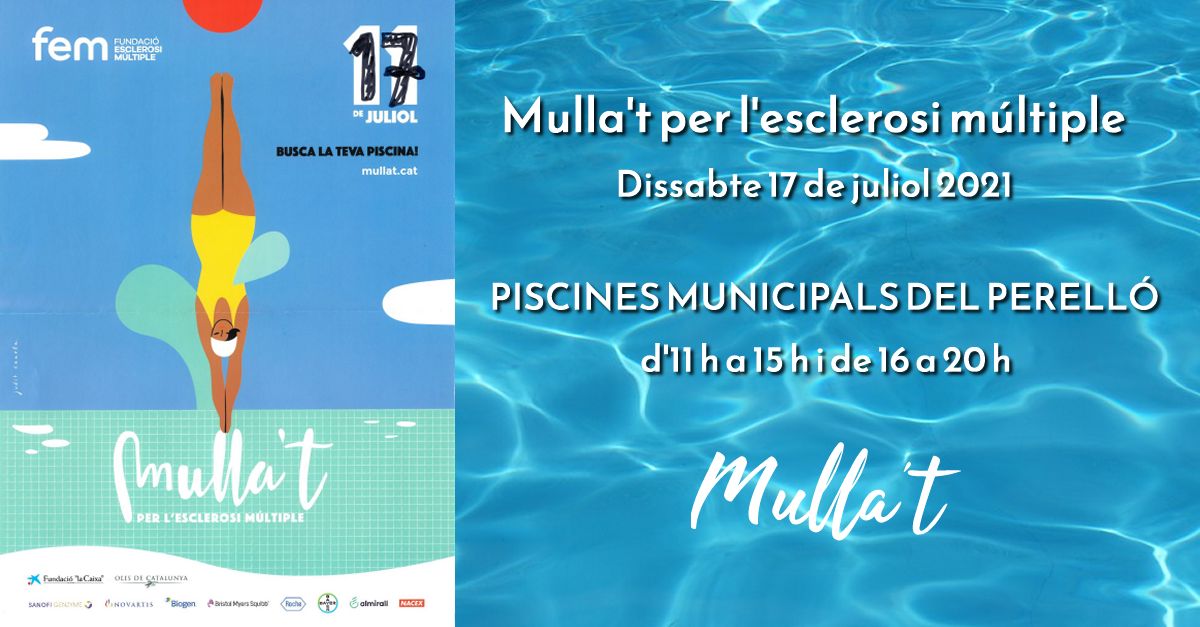 Mulla&rsquo;t per l&rsquo;esclerosi m�ltiple a les piscines del Perell�