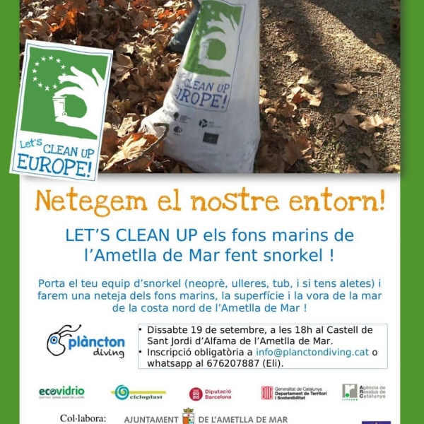 Let�s Clean Up. Netegem el nostre entorn: costa Nord Ametlla de Mar