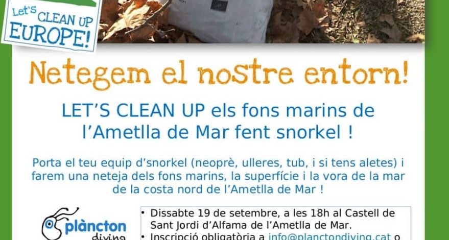 Let�s Clean Up. Limpiamos nuestro entorno: costa Norte Ametlla de Mar
