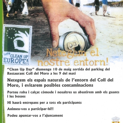 Let�s clean up!. Netegem els espais naturals de l&rsquo;entorn del Coll del Moro
