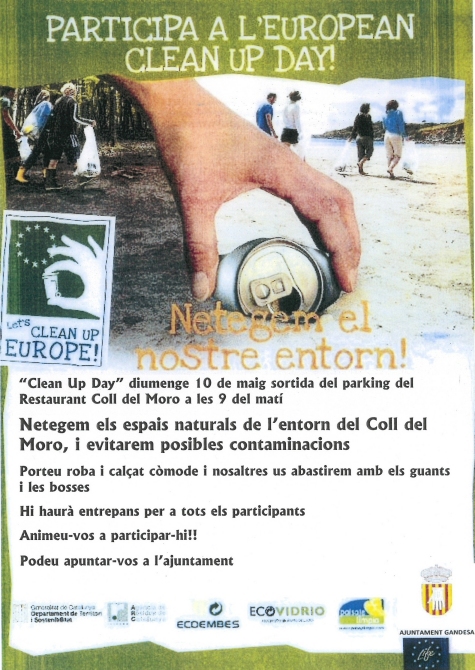 Let�s clean up!. Netegem els espais naturals de l&rsquo;entorn del Coll del Moro