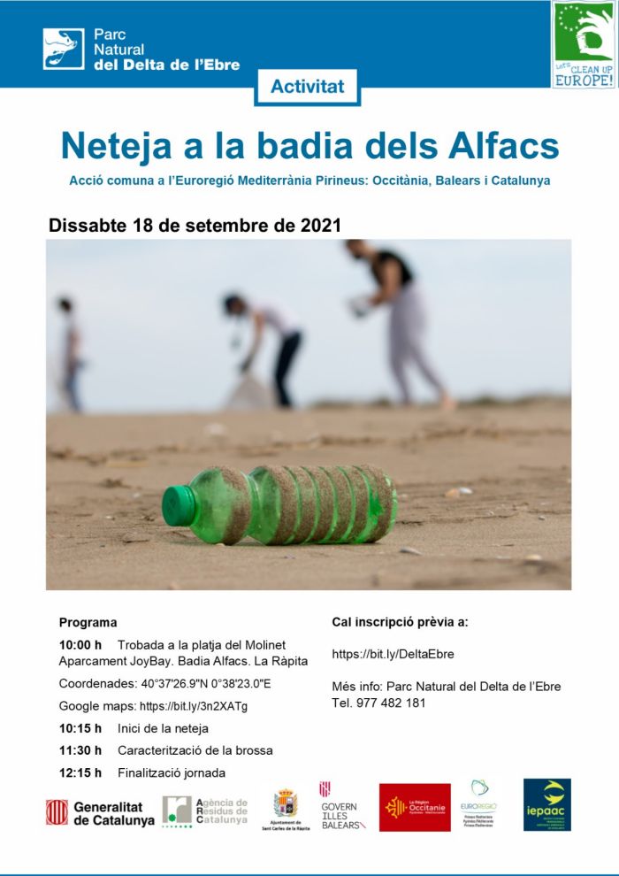 Neteja a la badia dels Alfacs Neteja a la badia dels Alfacs