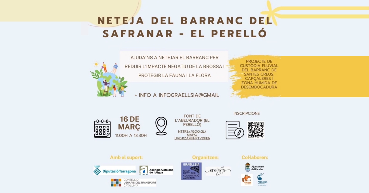 Neteja del barranc del Safranar