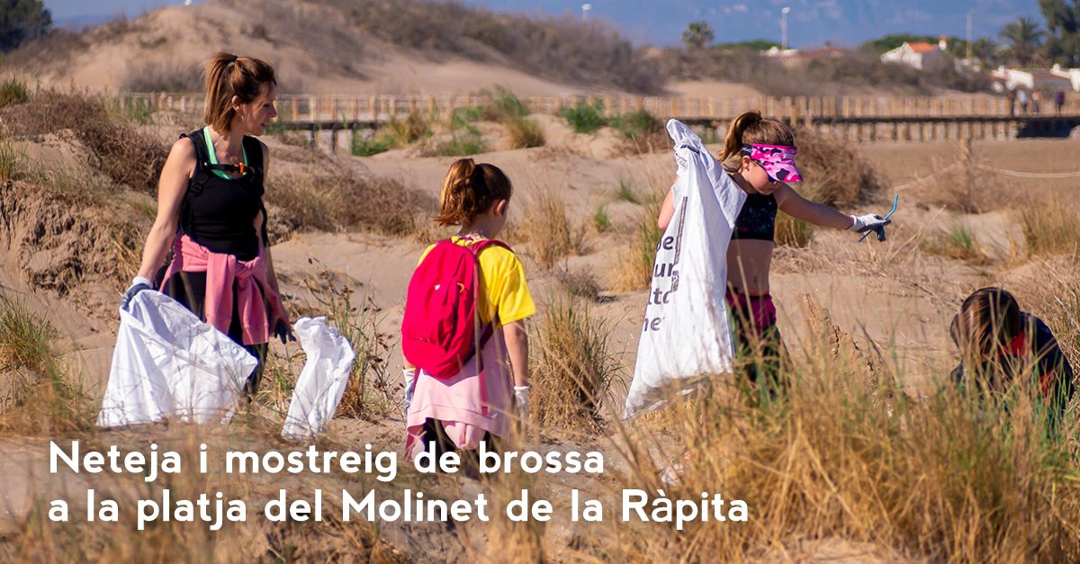 Let�s Clean Up Europe: Neteja i mostreig de brossa al Molinet de la R�pita