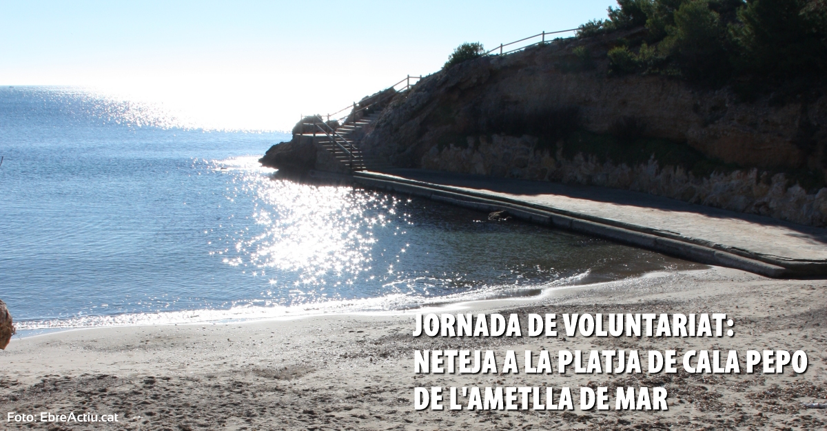 Jornada de neteja a la platja de Cala Pepo Jornada de neteja a la platja de Cala Pepo