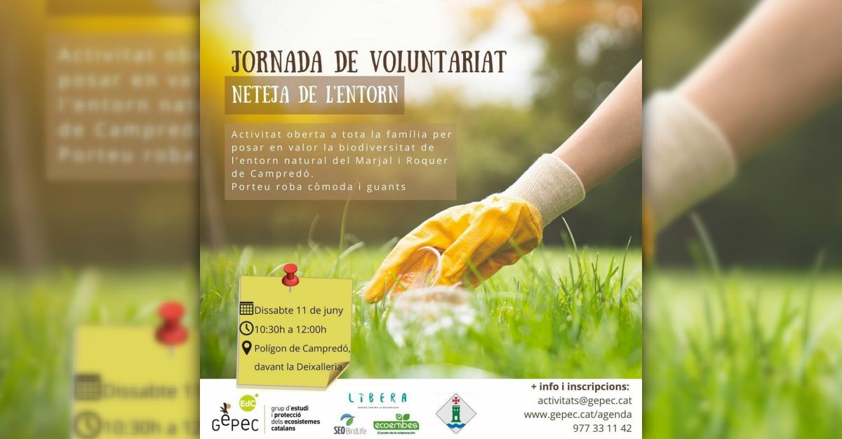 Jornada de voluntariat: Neteja de l�entorn de Campred�