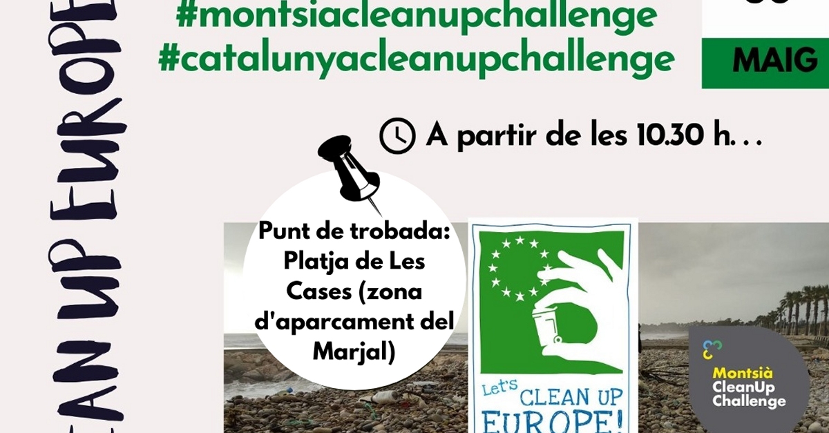 Jornada de neteja a les platges de Les Cases d�Alcanar