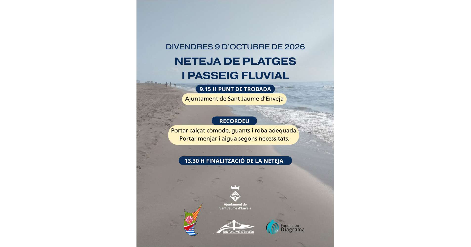 Limpieza de playas y paseo fluvial