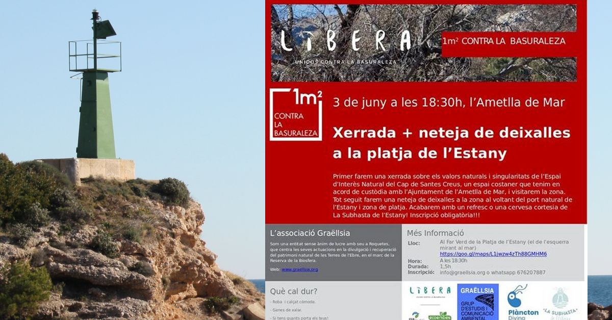 Xerrada + neteja de deixalles a la platja de l�Estany