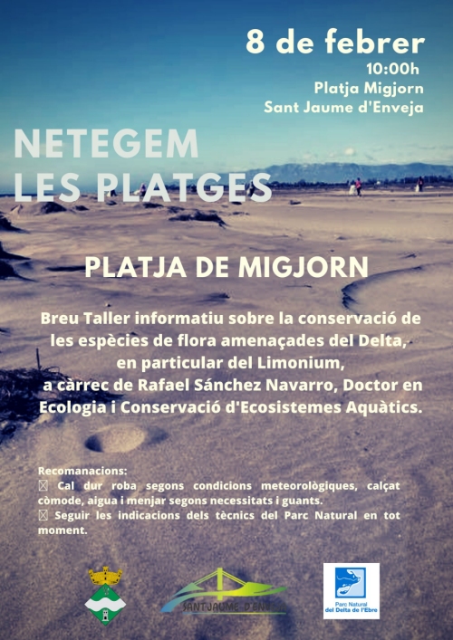 Neteja a la platja de Migjorn Neteja a la platja de Migjorn