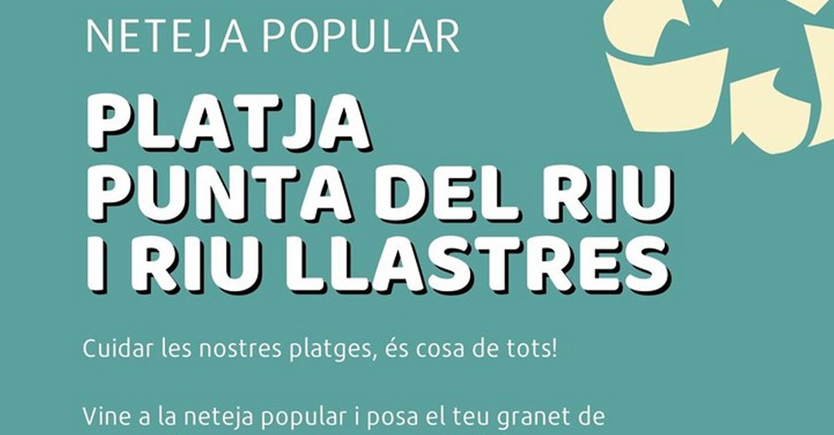 Limpieza popular en la playa Punta del riuy r�o Llastres