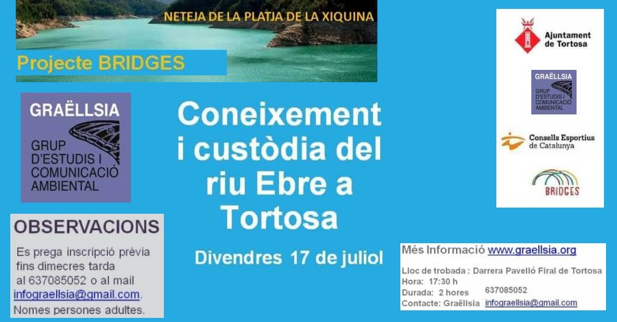 Neteja de la platja de la Xiquina (riu Ebre) Neteja de la platja de la Xiquina (riu Ebre)