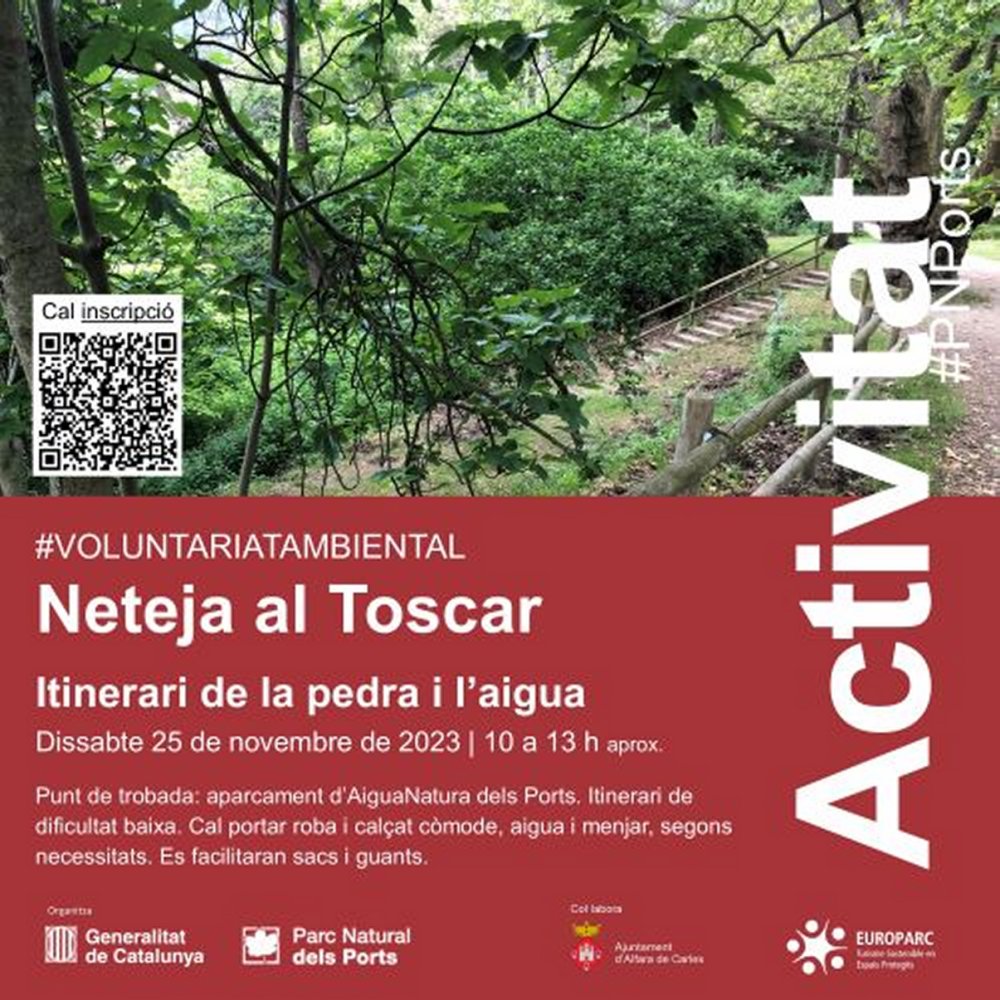 Neteja al Toscar. Itinerari de la pedra i l’aigua Neteja al Toscar. Itinerari de la pedra i l’aigua