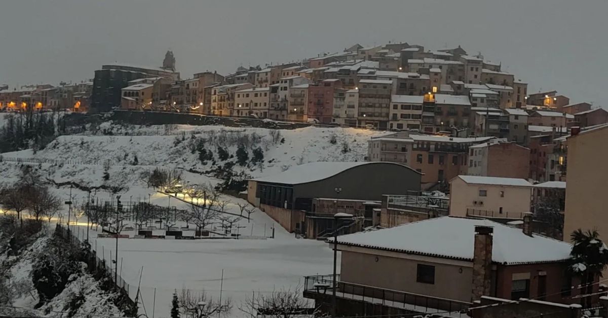 Nevada idllica i amb incidncies mnimes a Horta de Sant Joan i Arnes
