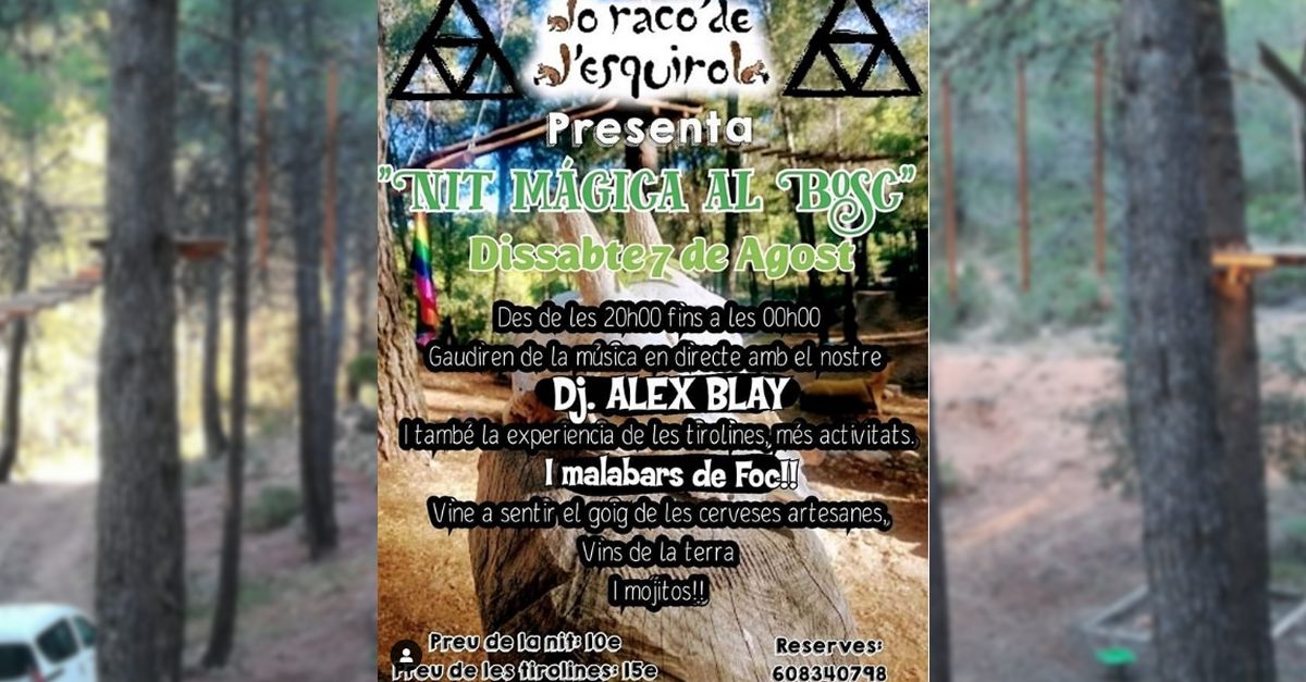 Noche m�gica al bosques del Rac� de l&rsquo;Esquirol