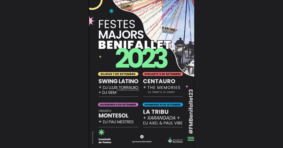 Les Nits de Festes Majors de Benifallet 2023 Les Nits de Festes Majors de Benifallet 2023