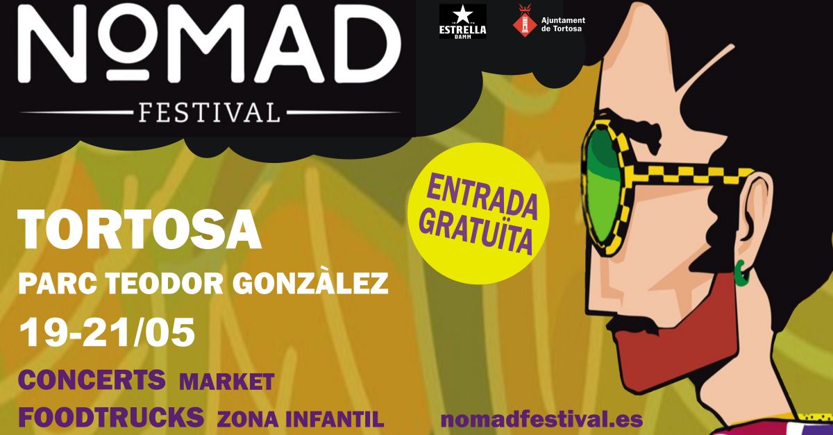 El festival Nomad torna a Tortosa amb la tercera edici, amb food trucks i msica en directe del 19 al 21 de maig