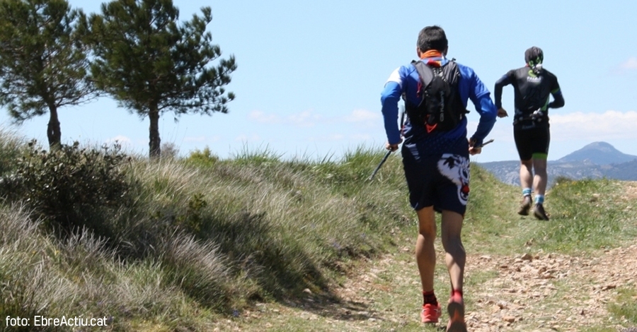 Javier Heras i Fanny Barreda s�emporten el primer lloc de la Marat� de la Fageda