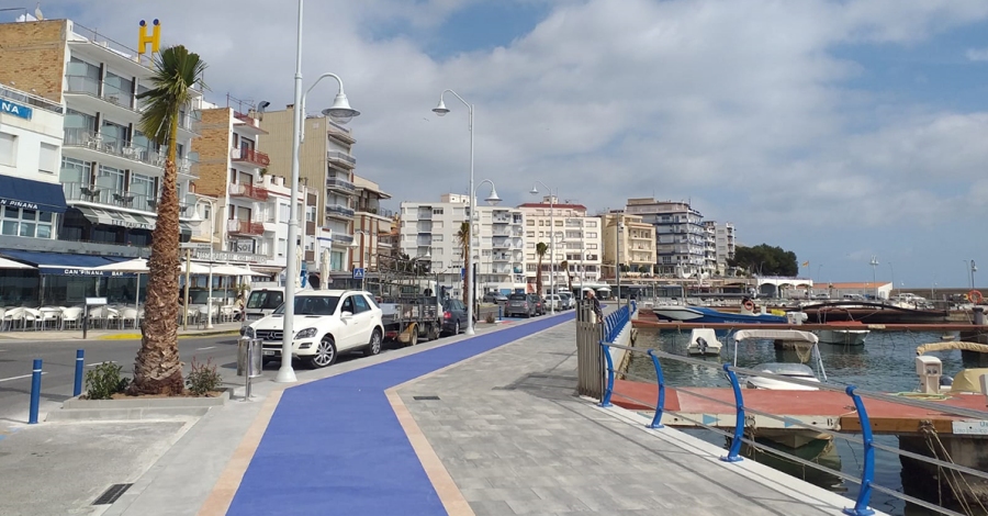 Entra en servei el nou passeig martim al port de lAmpolla