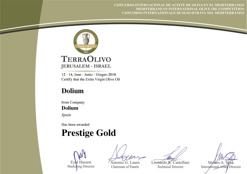 Nou premi per Dolium, l’oli gourmet de la Ribera d’Ebre | EbreActiu.cat, revista digital de ocio activo | Terres de l’Ebre...