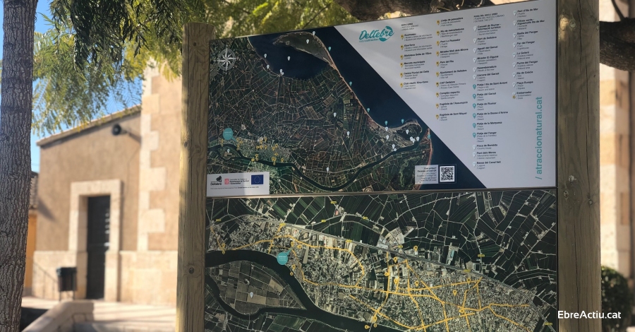 Deltebre installa una cinquantena de plafons per a millorar la senyalitzaci turstica