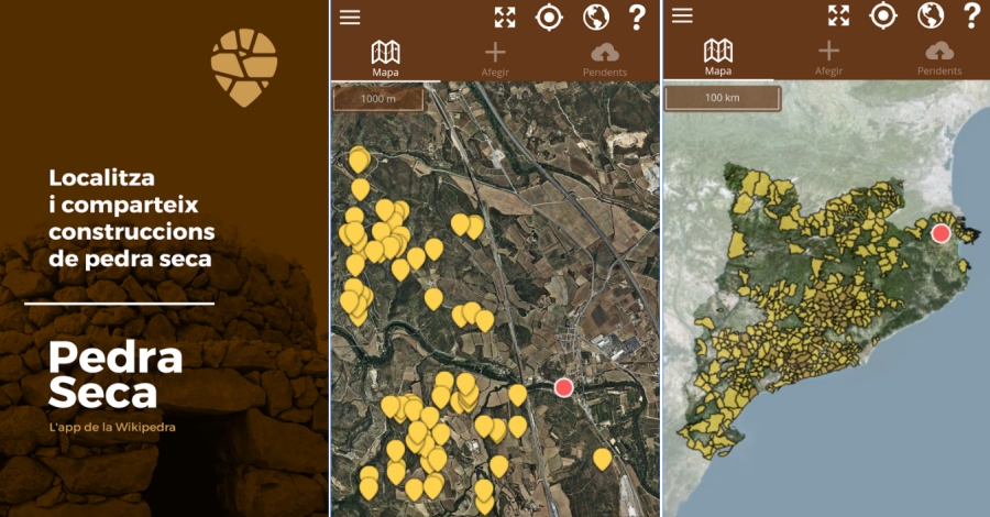 Una nova app permet inventariar sobre el terreny les construccions de pedra seca de Catalunya