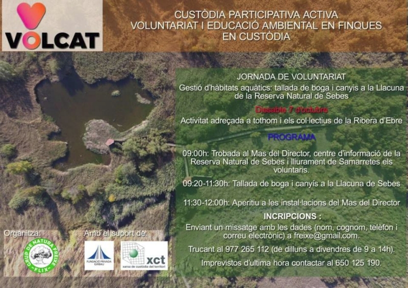 Nova jornada de voluntariat a la Reserva Natural de Sebes de Flix | EbreActiu.cat, revista digital d’oci actiu | Terres de l’Ebre ... Nova jornada de voluntariat a la Reserva Natural de Sebes de Flix | EbreActiu.cat, revista digital d’oci actiu | Terres de l’Ebre ...