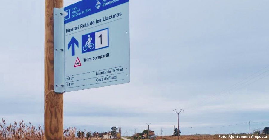 Nova senyalitzaci turstica a les llacunes de lEncanyissada i la Tancada, al Delta de l’Ebre