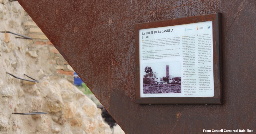 La Torre de la Candela de l�Aldea estrena senyalitzaci� interpretativa de les torres de defensa de l�Ebre