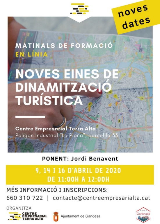 Matinals de formació el línia: Noves eines de dinamització turística Matinals de formació el línia: Noves eines de dinamització turística