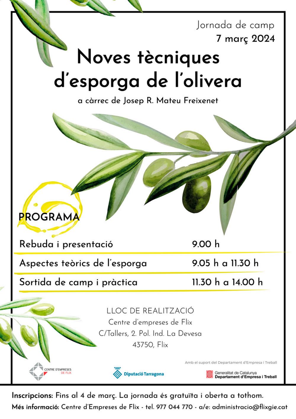 Jornada de Camp �Noves t�cniques d�esporga de l�olivera�. 