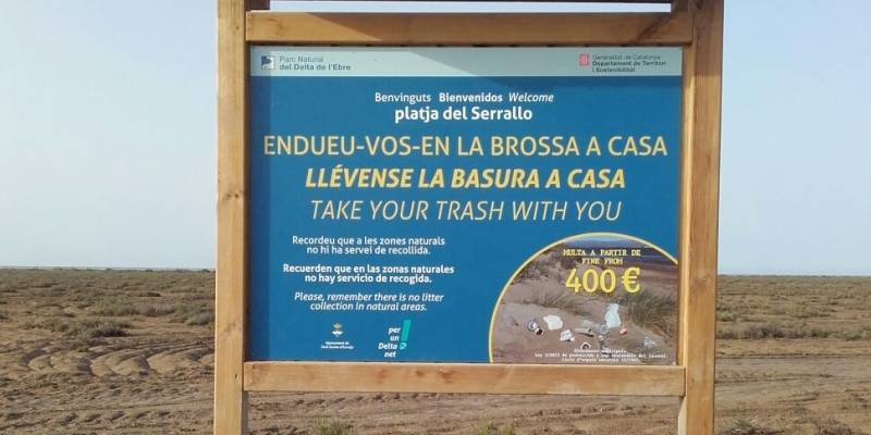 El Parc Natural del Delta de l�Ebre inicia la protecci� de la vegetaci� natural de la platja del Serrallo
