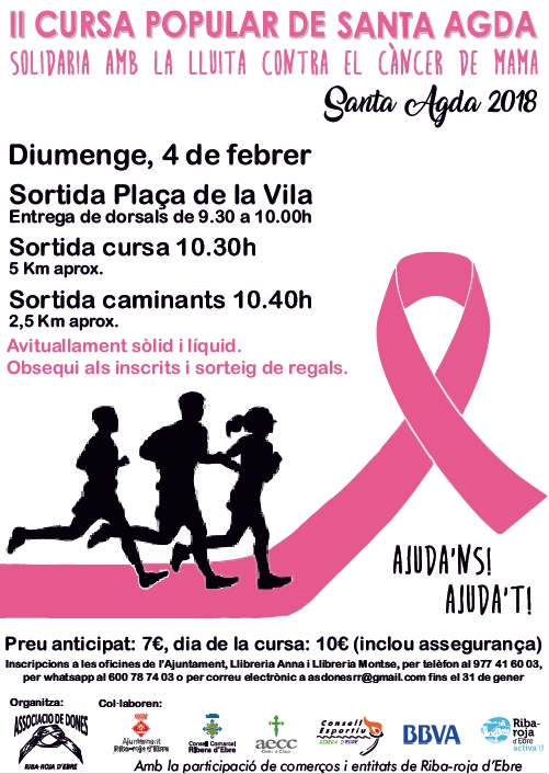 Ja s�n m�s de 200 els inscrits a la II Cursa de Santa Agda, a Riba-roja d&rsquo;Ebre | EbreActiu.cat, revista digital d&rsquo;oci actiu | Terres de l&rsquo;Ebre ...