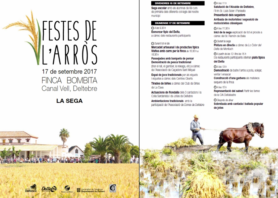 Deltebre i l’Ampolla celebren aquest prxim diumenge les seues Festes de la Sega | EbreActiu.cat, revista digital d’oci actiu | Terres de l’Ebre ...