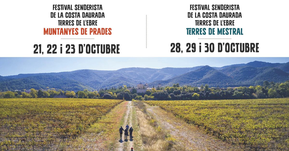 Vandells i lHospitalet de lInfant ser una de les seus del II Festival Senderista de la Costa Daurada que, com a novetat, incorpora les Terres de lEbre