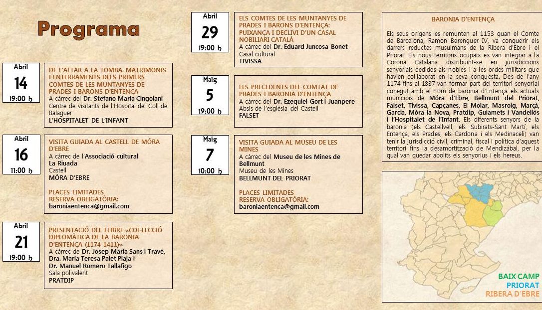 II Jornades de la Baronia d�Enten�a - Confer�ncia